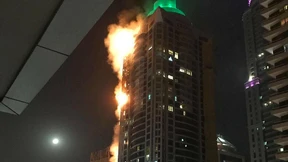 Großbrand im „Torch Tower“