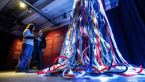 Wirtschaftsgeschichte auf einer riesigen Leinwand