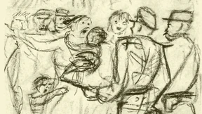 Lili Marleen läuft durch ein Trümmerfeld