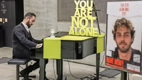 Klavierspielen für die Geiseln in Gaza