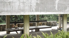 Luftige Betonklötze