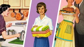 Frauen, die die Zeit zurückdrehen