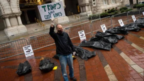 Leichensäcke vor Trump-Hotel