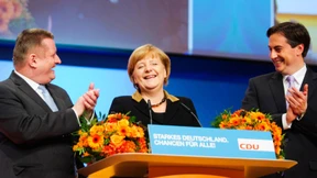 Merkel mit 97,94 Prozent der Stimmen als Vorsitzende wiedergewählt