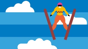 Alle springen über ihren Schatten