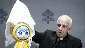 Eine Mangafigur für junge Pilger