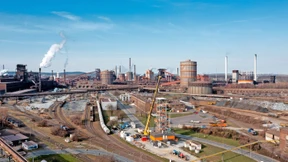 Das Stahlwerk wird grün