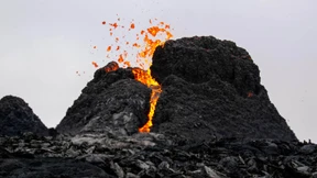 Vulkanausbruch mit Zungenbrecher