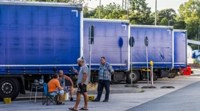 Lastwagenfahrer streiken wieder an Raststätte Gräfenhausen