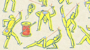 Das Pflaster auf der Handtasche