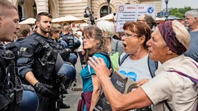 Proteste gegen Querdenker