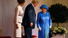 Trump lässt die Queen ein wenig warten