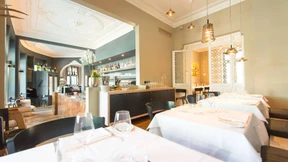 Topfenspätzle und Pastrami 