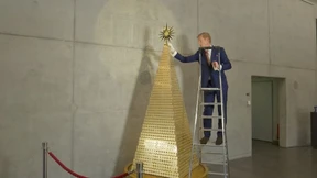 Ein Weihnachtsbaum aus purem Gold