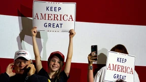 Auch Trumps Wahl-Banner trifft der Handelsstreit
