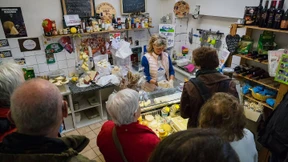 Junge Bauern, reifer Käse