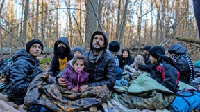 Durch ein Loch im Zaun auf die andere Seite