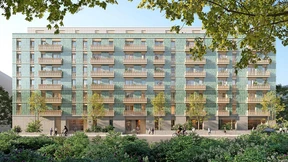 Ein grünes Dorf auf dem alten F.A.Z.-Areal