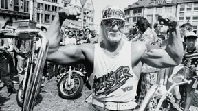 So trat der Wrestlingstar in Frankfurt auf