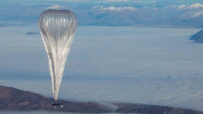 Ballonfahrt über das Netz