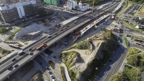 Umbau des Kaiserlei-Kreisels dauert eineinhalb Jahre länger