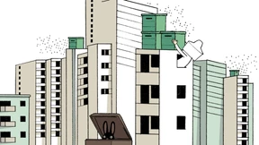 Sie halten ihre eigenen Völker in der Stadt 