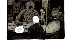 Protagonist mit Totenkopf