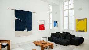 Geknüpfte Kunst aus Wolle, Seide und Leinen