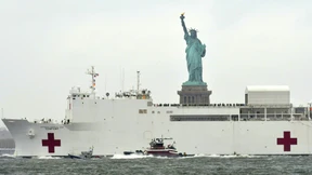 Krankenhausschiff verlässt New York