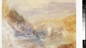 Der Wassersturzdurchbraust das Felsenriff