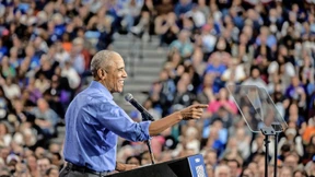 Obama und die blaue Wand