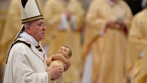 Erste Christmette mit Papst Franziskus