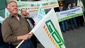 Lokführer protestieren in Fulda