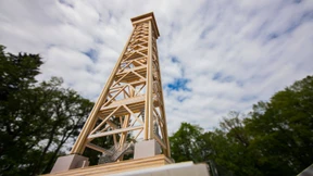 Goetheturm-Holz ist auf dem Weg