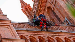 Höhenrettung am Kirchturm