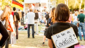 Sogenannte Querdenker planen in Frankfurt