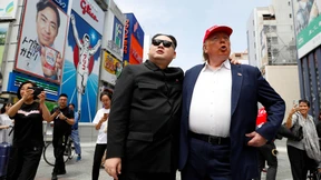 Kim und Trump in Japan