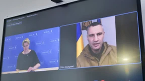 Giffey spricht mit echtem Klitschko