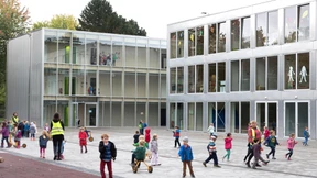 Europäische Schule wird mit einem Holzbau erweitert