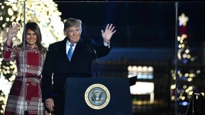 Melania Trump erleuchtet den Baum