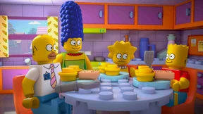 Die Simpsons bauen auf Noppensteine 