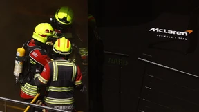 Feuerwehreinsatz im Fahrerlager von McLaren