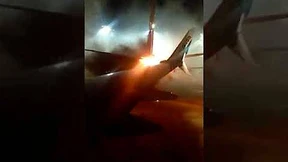 Explosion an Flugzeug