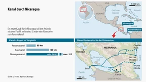 Nicaragua plant Konkurrenz für den Panama-Kanal
