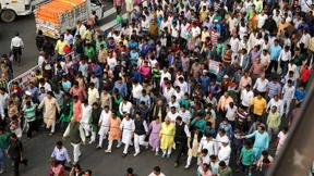 Proteste gegen Bargeldreform in Indien 