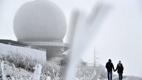 Grönlandluft mit Schneeflocken