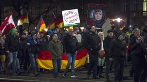 Legida von Marsch der 40.000 weit entfernt