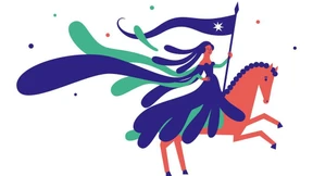 Sie amüsiert sich königlich