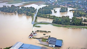 Ganze Landstriche unter Wasser