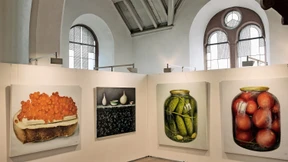 Kaviarbrot und Schwarzwälder Schinken